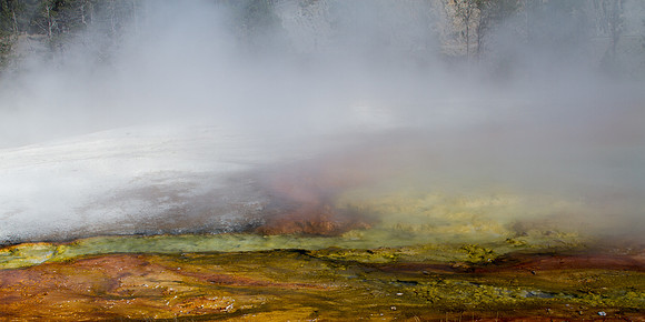 Colors through the Mist