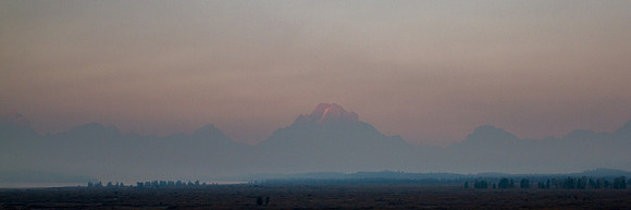 Early Sunrise Glow on Mt Moran